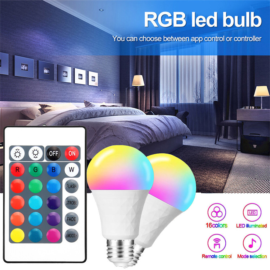 Upgraded【BUY 1 TAKE 1】LED Light E27 RGB 220V Lamp LED Bulb RGBW Bulb 16 ...