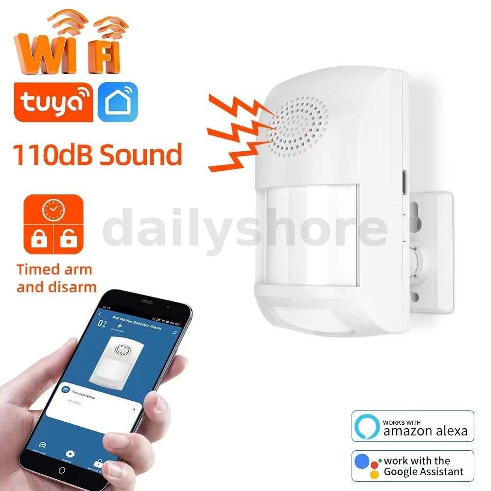Tuya WiFi Infrared PIR Motion Sensor Security Protection Presence ...