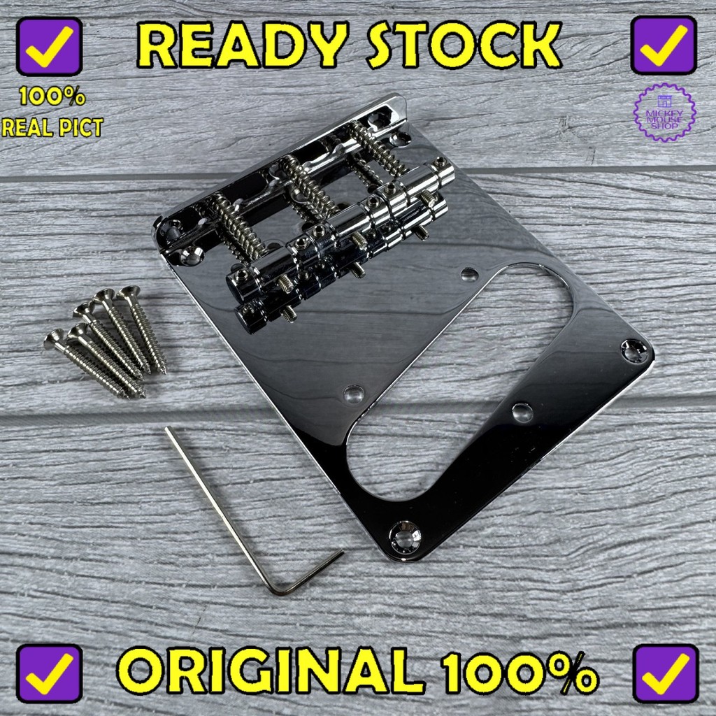 MAXCHEER MU1967-3 Electric Guitar Top-Loading 96.5mm x 80mm 3 Saddle ...