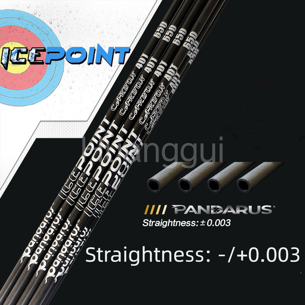 12PCS PANDARUS ICE POINT ID3.2 Carbon Shaft Straightness -/+0.003 SP350 ...