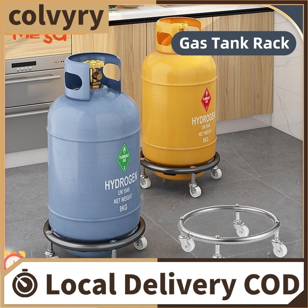 Gas Tank Holder with Wheels Propane Cylinder Base Propane Tank Stand ...