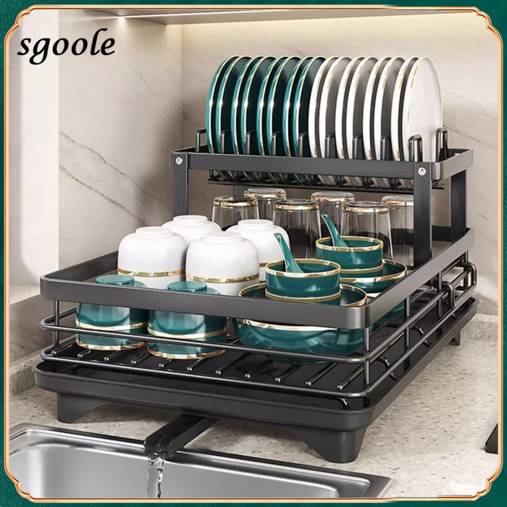 Black Coating Dish Rack With Strong Load-bearing Capacity Simple ...