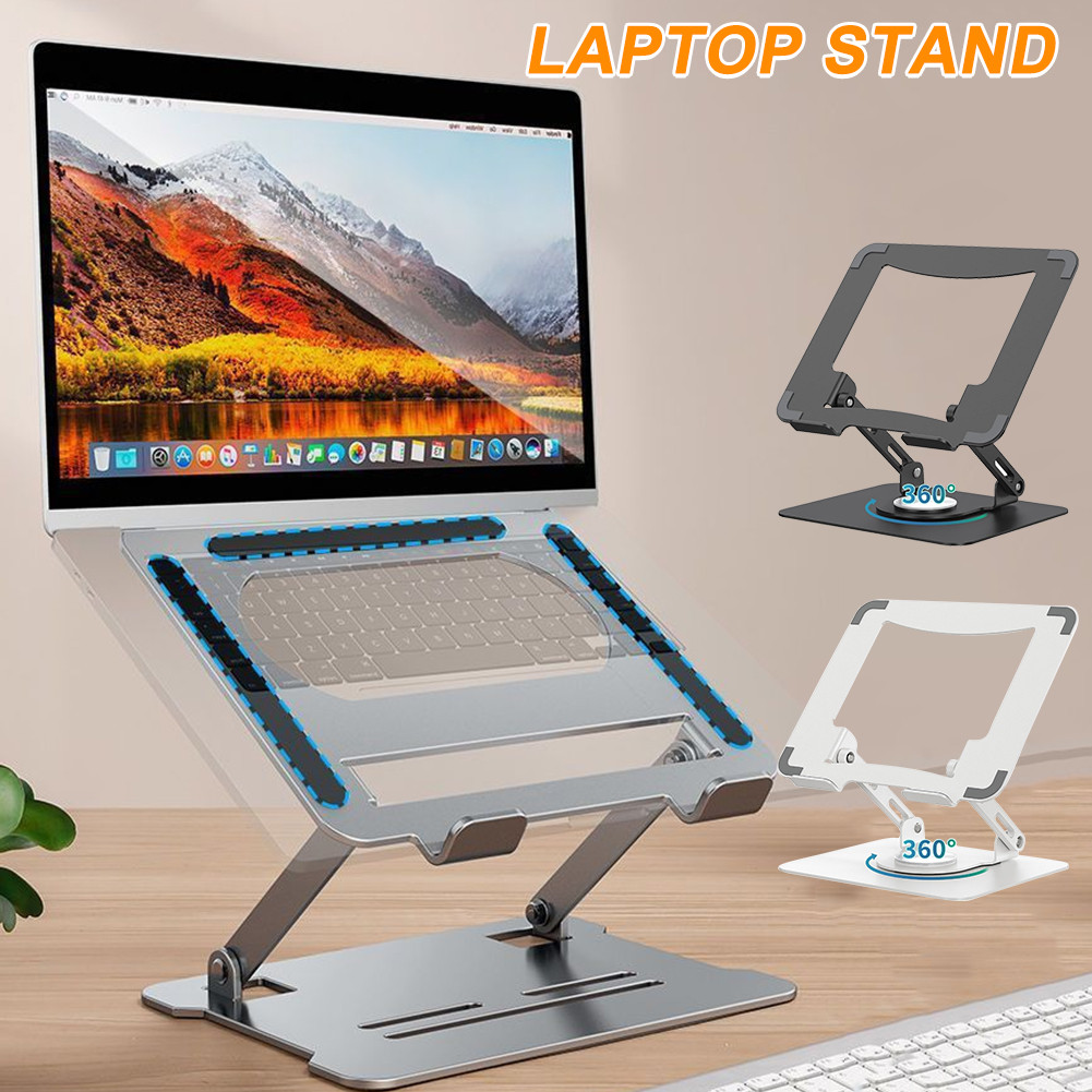 360° Rotating Laptop Stand Tilting Universal Adjustable Portable Tablet ...