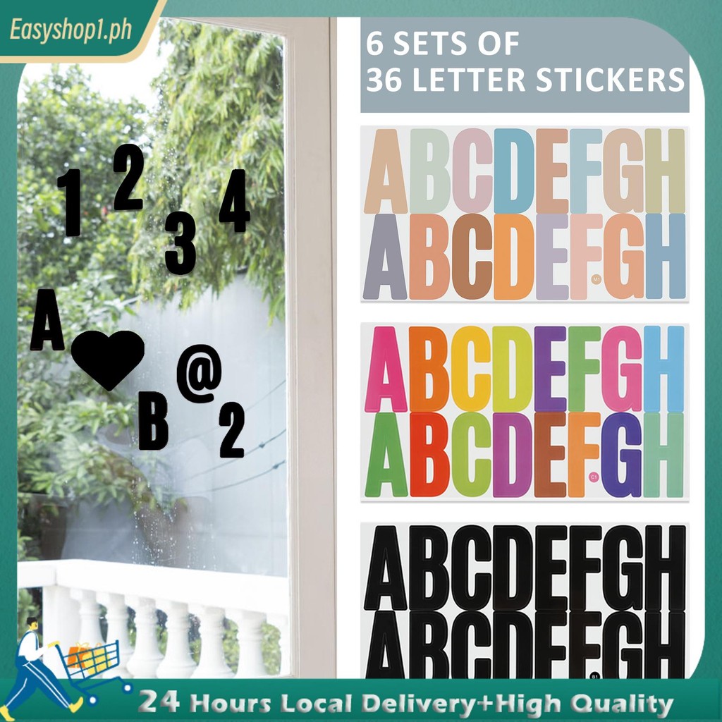 600Pcs 36 Sheets Large Letter Stickers Self Adhesive Alphabet Letter ...