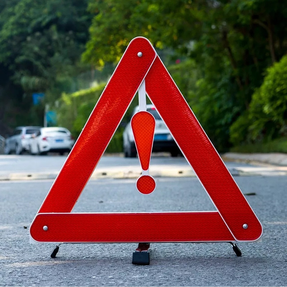 Car Vehicle Emergency Breakdown Warning Sign Triangle Reflective Road ...