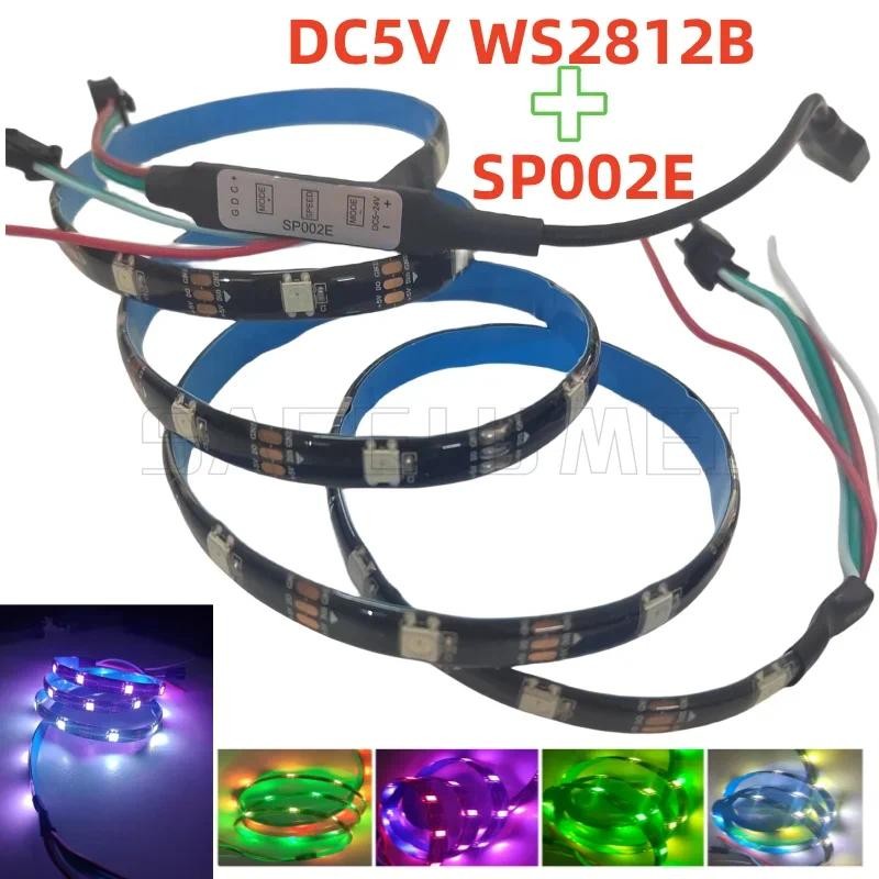 5V USB Sp002e SPI WS2812B 1meters 30Leds Black PCB IP65 Waterproof Led ...