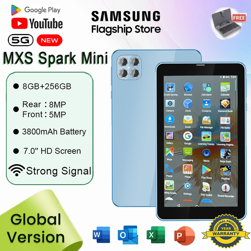 Samsung Tab SPARK MINI Tablet Android Tablet For Kids 8GB+256GB 3800mAh ...