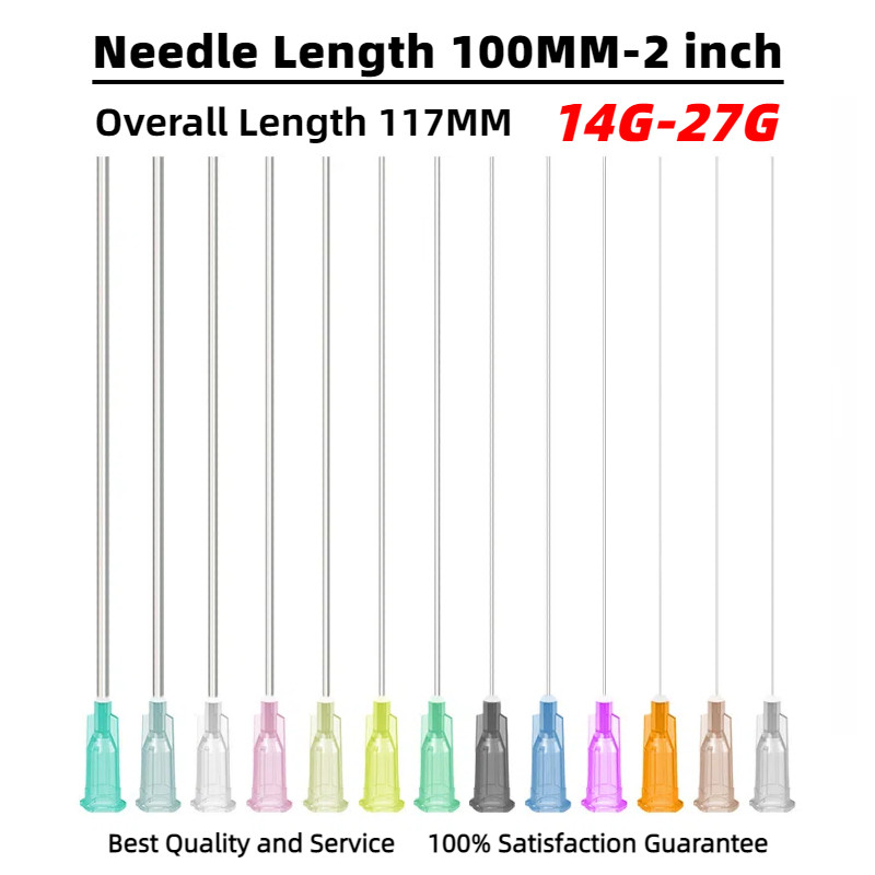 10pcs 100mm 4 Inch 14G-27G Plastic accurate stainless steel tip blunt ...