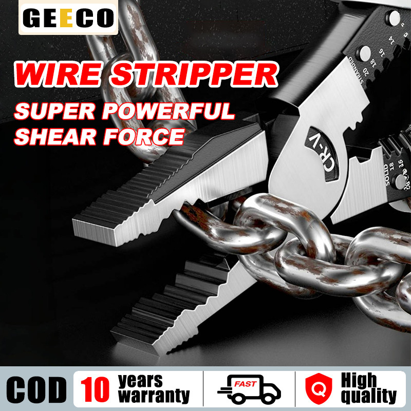 7-INCH PROFESSIONAL CRIMPING Tool Multi-Tool Wire Stripper Cutter Crimper Plier $16.94 - CA - View #9