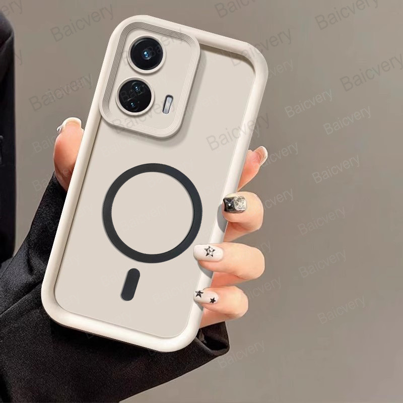 For Motorola Moto G85 G35 G55 5G Magnetic Sticker Colorful Border ...