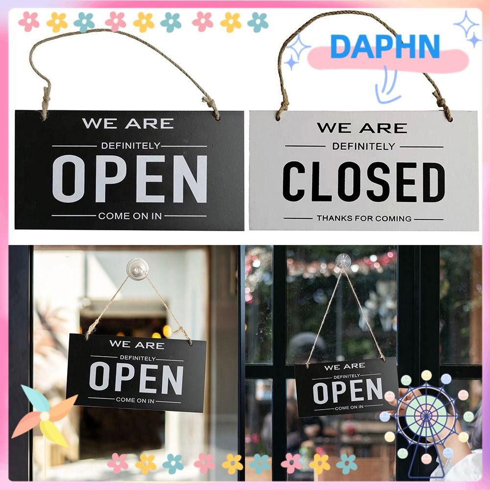 DAPHS Door Sign, Double Sided Open Closed Sign Hotel Bulletin Board ...