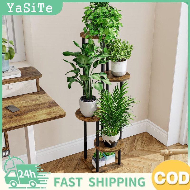 Plant Stand Indoor 5 Tier Metal Plant Shelf for Multiple Plants Corner ...