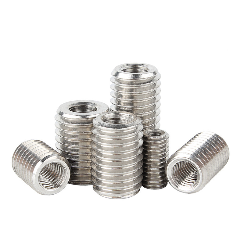 M8 M10 304 Stainless Steel Internal and External Threaded Nuts Thread ...
