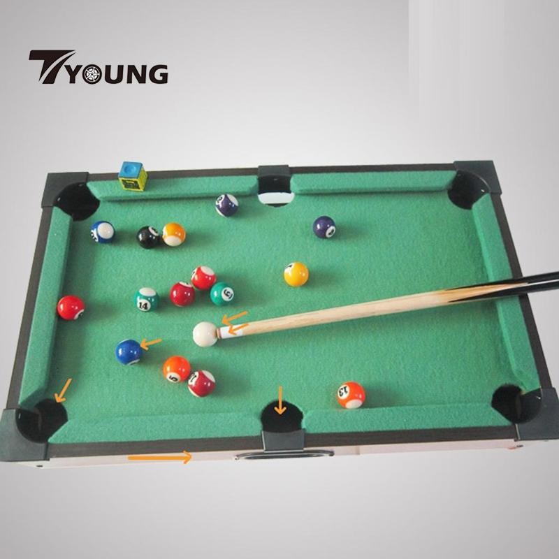[Available] Pool Table Set Kids Tabletop Billiards School Board Games