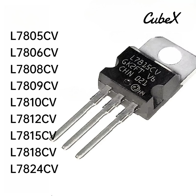 5Pcs New Original L78 Series Regulator Transistors L7805 7806 7808 7809 ...