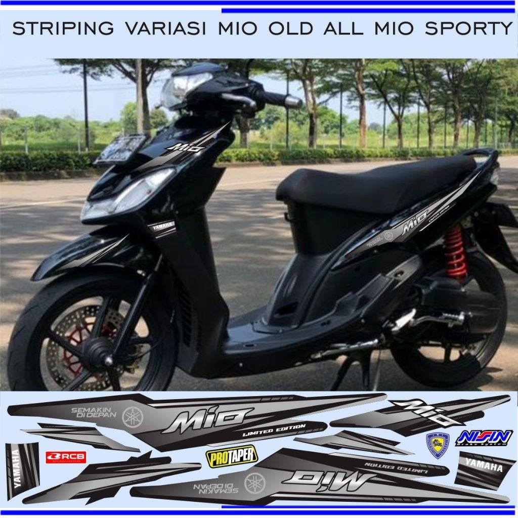 Mio smile Variation Striping Mio old sporty Simple vinyil Striping ...