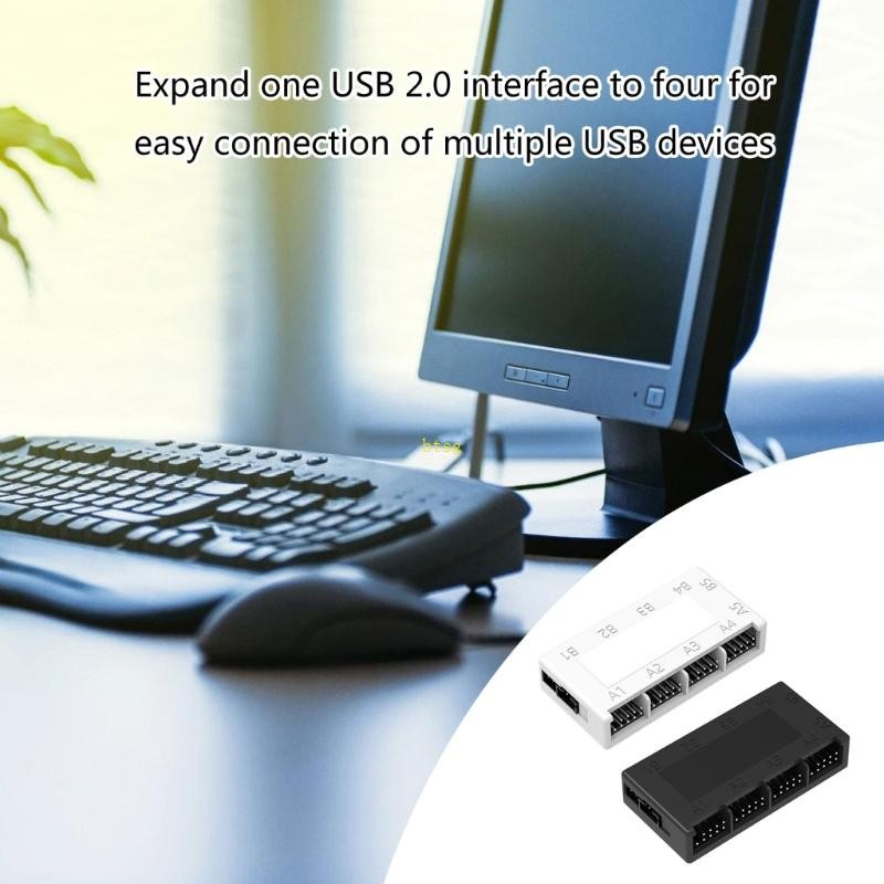 BT Lightweight 4Port Internal USB Hub for Seamlessly Device Management ...