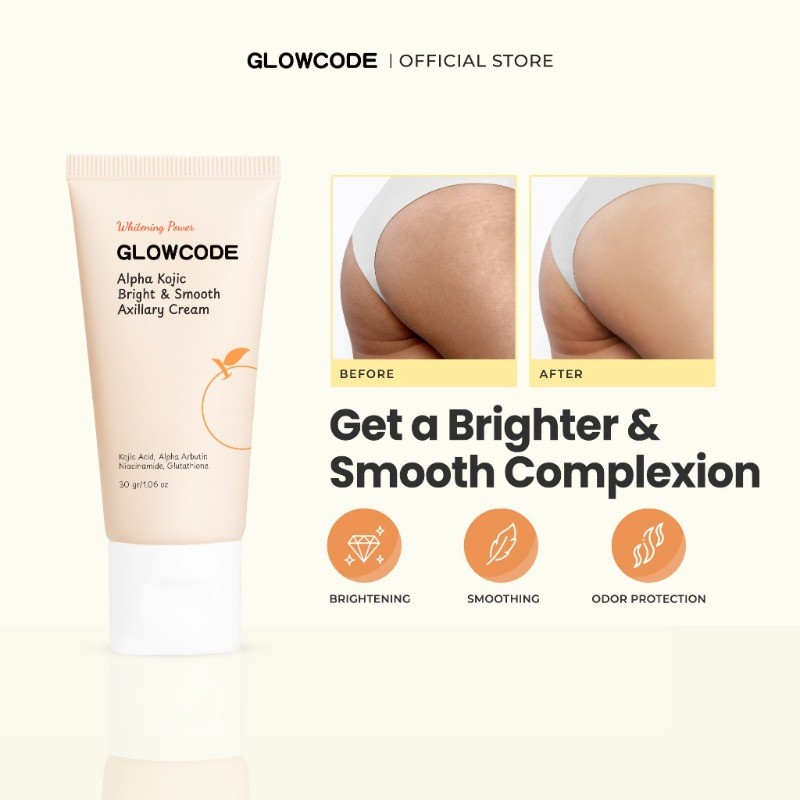 Glowcode Alpha Kojic Bright & Smooth Axillary Cream - Brighten Dark ...