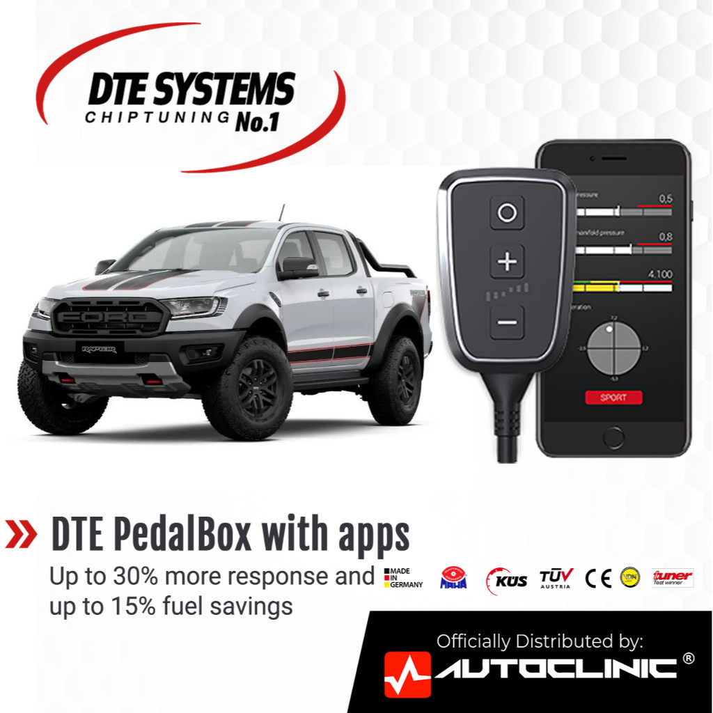 DTE PedalBox+ for Ford Ranger Raptor 2019-2022 Throttle Controller ...