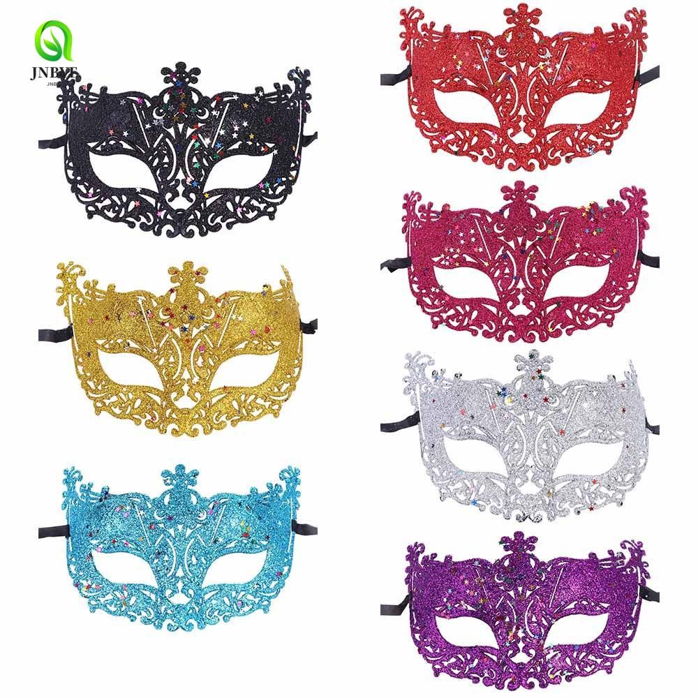 JNBYE Dance Masks Queen Half-face Mask For Women Halloween Supply Face ...