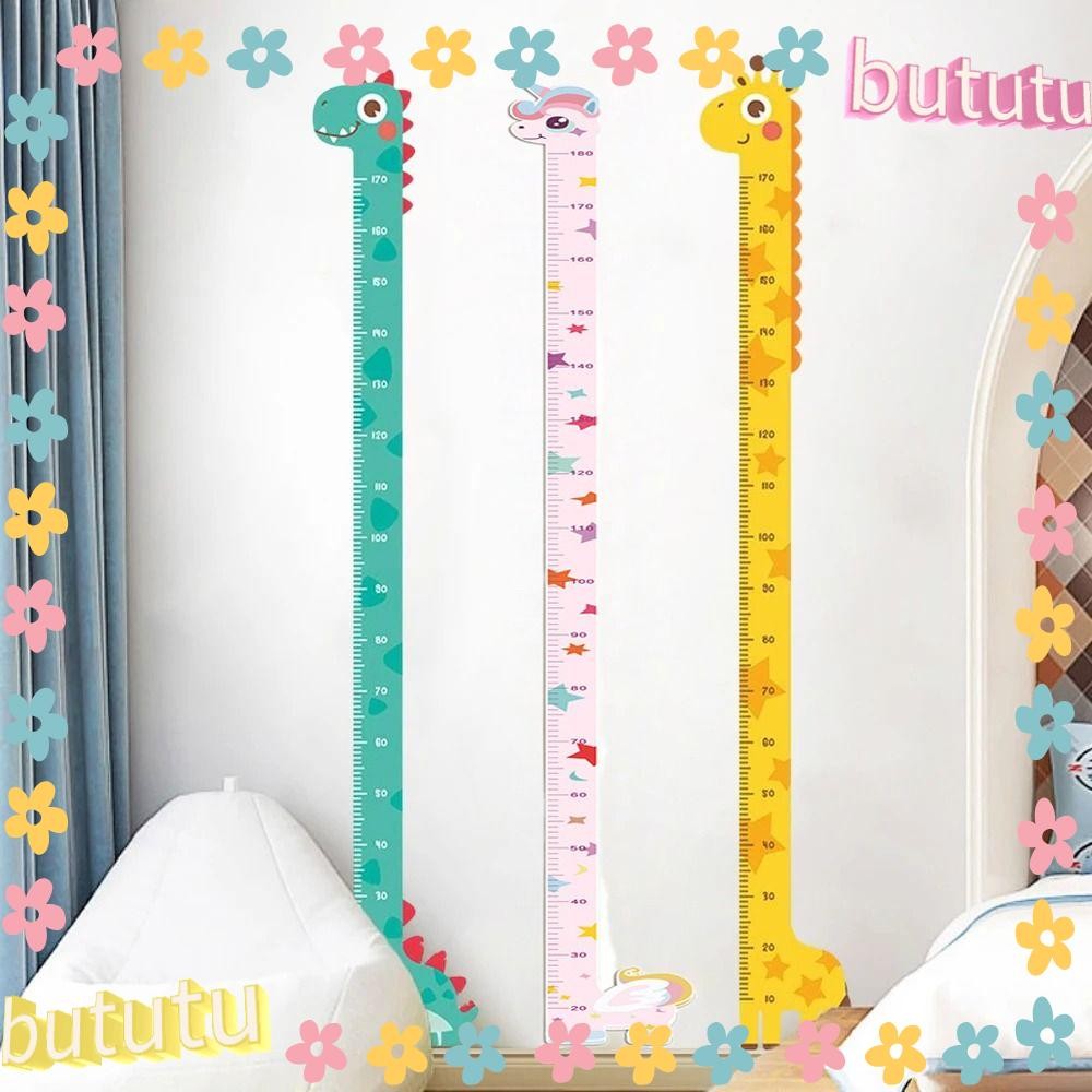 BUTUTU Height Measuring Ruler Stickers, Waterproof Cartoon Height ...