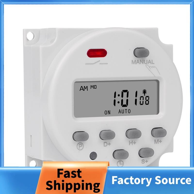 1 Second Interval 220V Digital LCD Switch Weekly Programmable Time ...