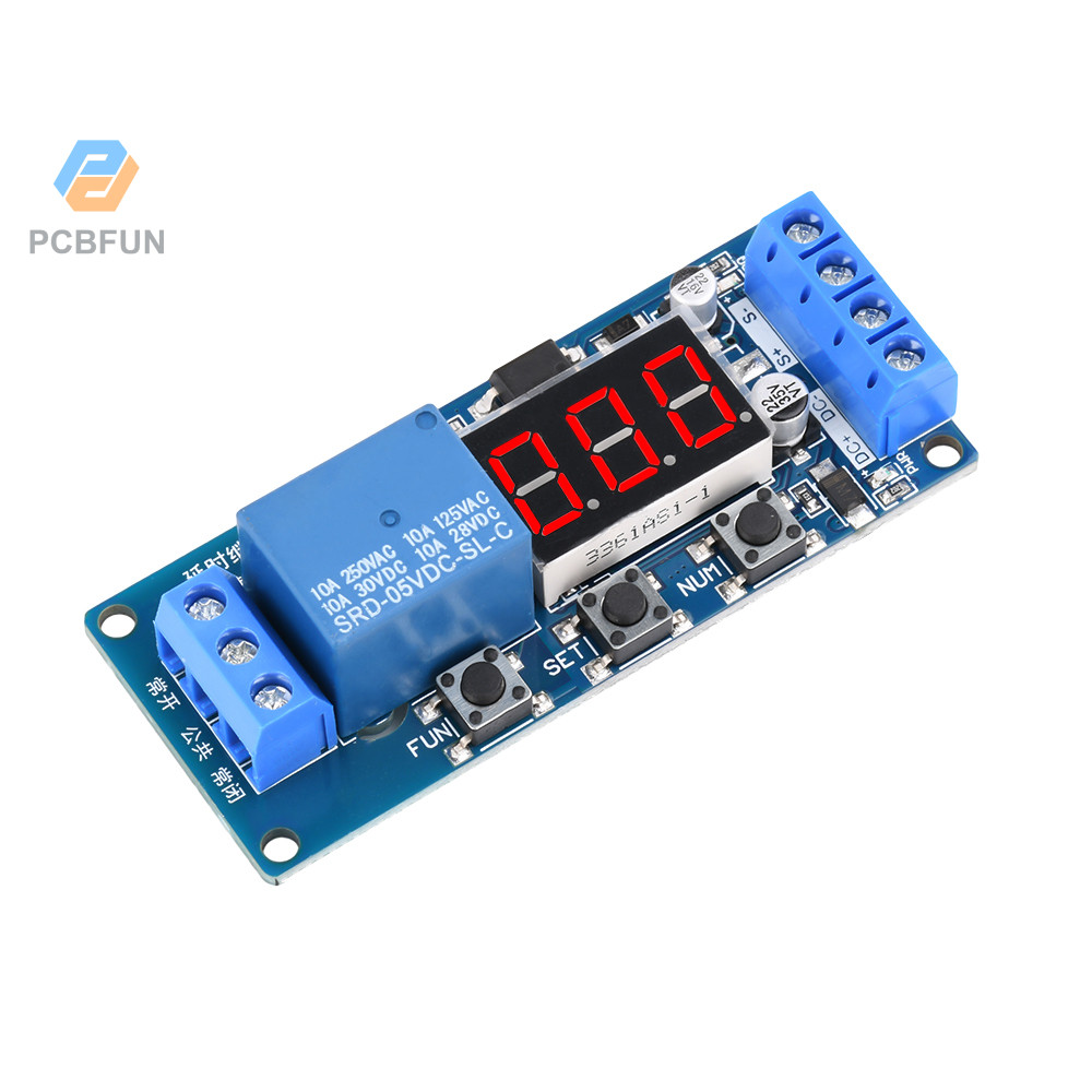 Pcbfun 3V5V12V24V Time Relay Module Multi Functional Digital Display ...