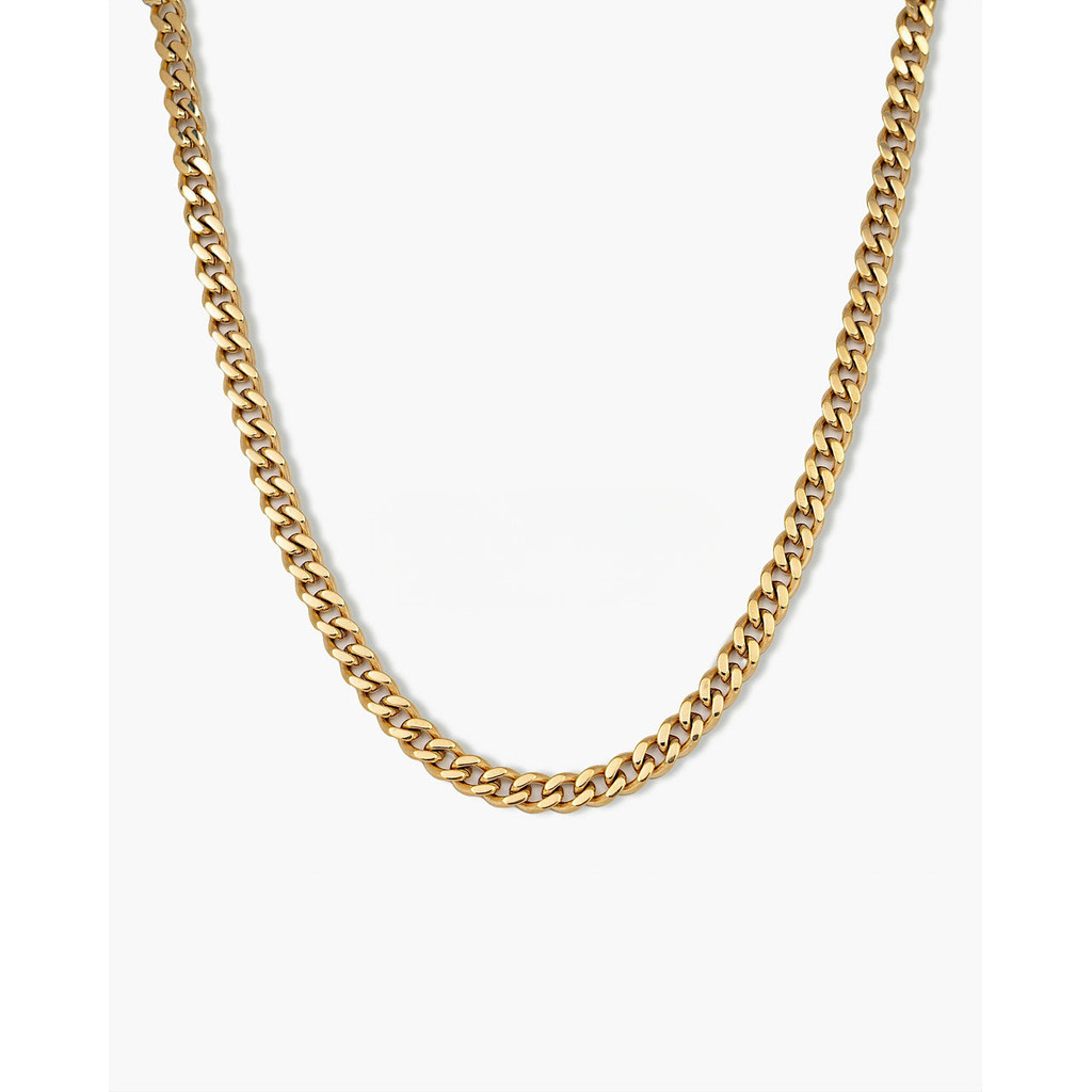 Apollo Sterling - Cuban Chain (Gold) 5mm | Shopee Philippines