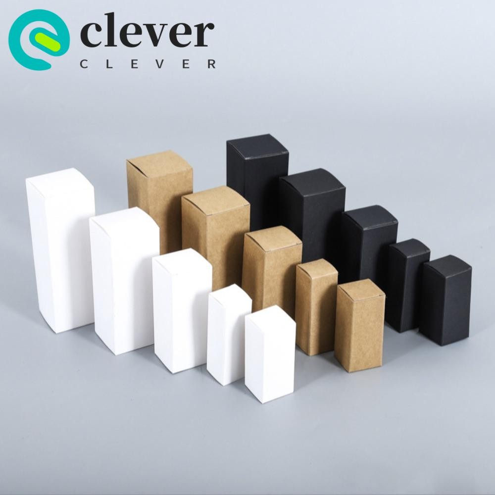 CLEVER 10PCS Cardboard Box, DIY Handmade Black/White Paper Gift Box ...