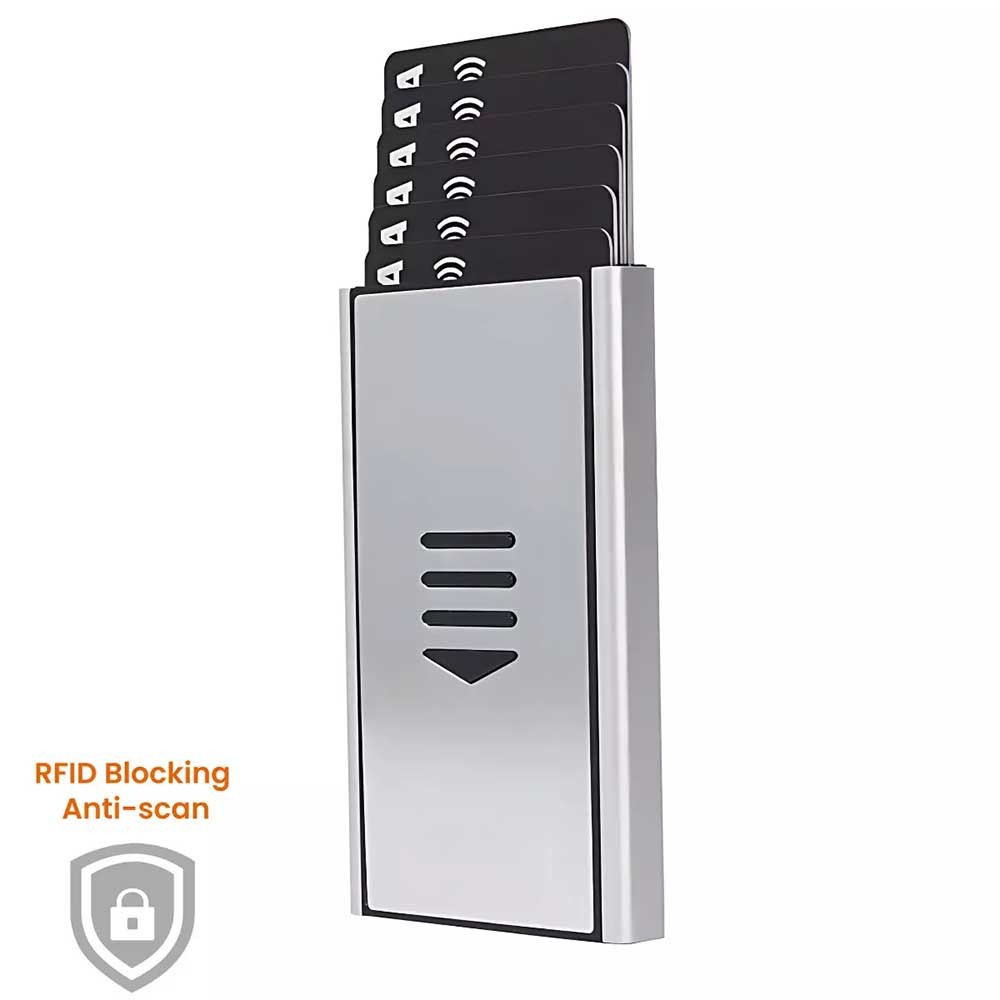 Mini Cardwallet Slim Rfid card pack multi-card metal card pack aluminum ...