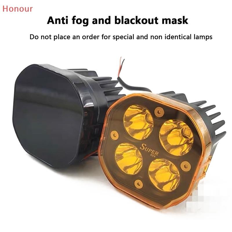 [Honour] Led Work Light Cover Cube Cover Dustproof Yellow Black Lens ...