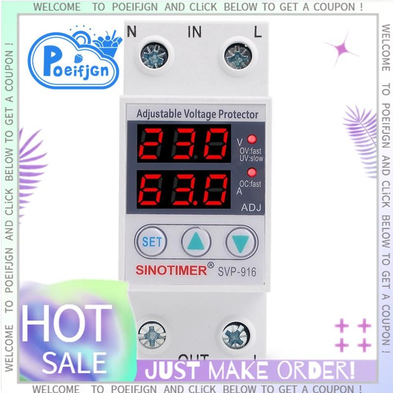 SINOTIMER Usage Dual LED Display Voltage Surge Protector 230V ...