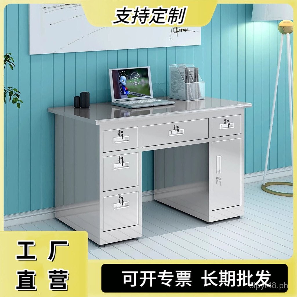 Stainless Steel Computer Desk Financial Desk Laboratory Workbench ...