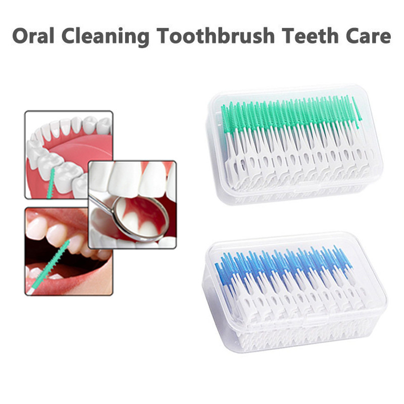 40Pcs/set Oral Cleaning Toothbrush Teeth Care Silicone Interdental ...
