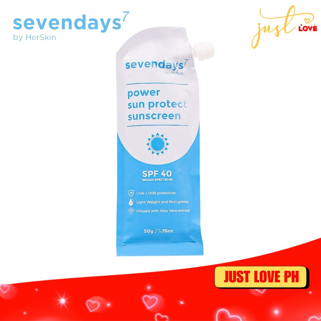 Sevendays Power Sun Protect Sunscreen 50g by HerSkin | Shopee Philippines