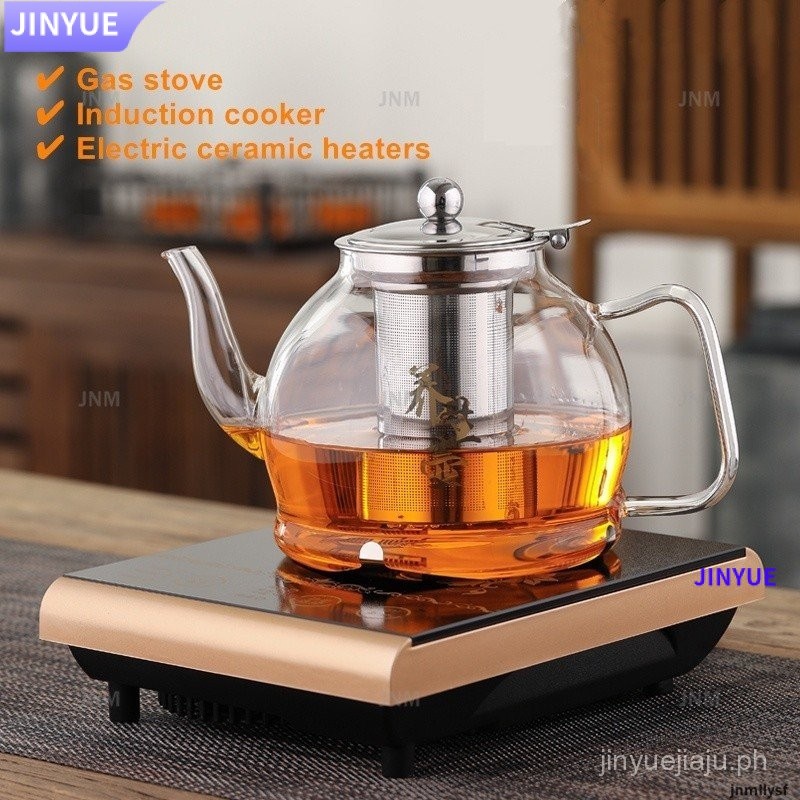 1.2L Glass Teapot，Glass teapot that can be heated with an induction ...