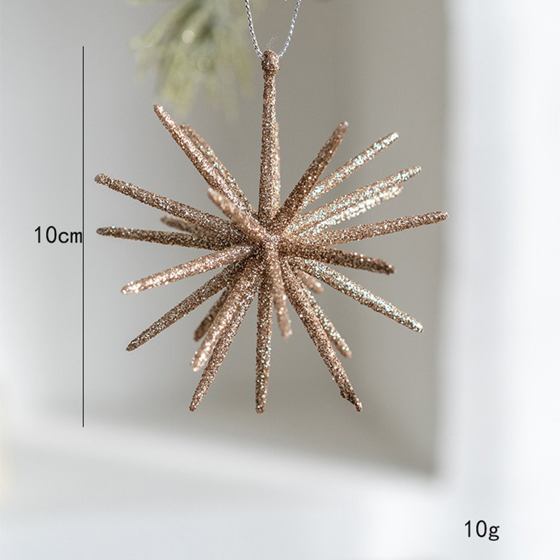 Glitter Star Ornaments Large Hanging Christmas Tree Decoration Ornament ...