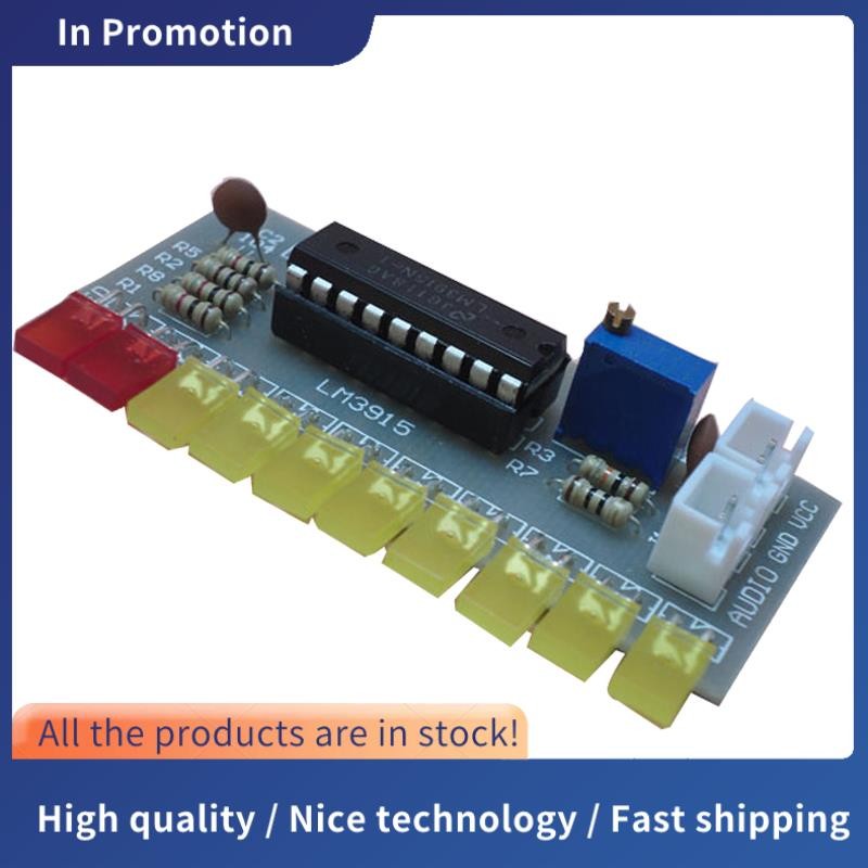 LM3915 DC 9V-12V 10 LED Sound Audio Spectrum Analyzer Level Indicator Kit Diy Electoronics Soldering Practice Set Laboratory I125900602