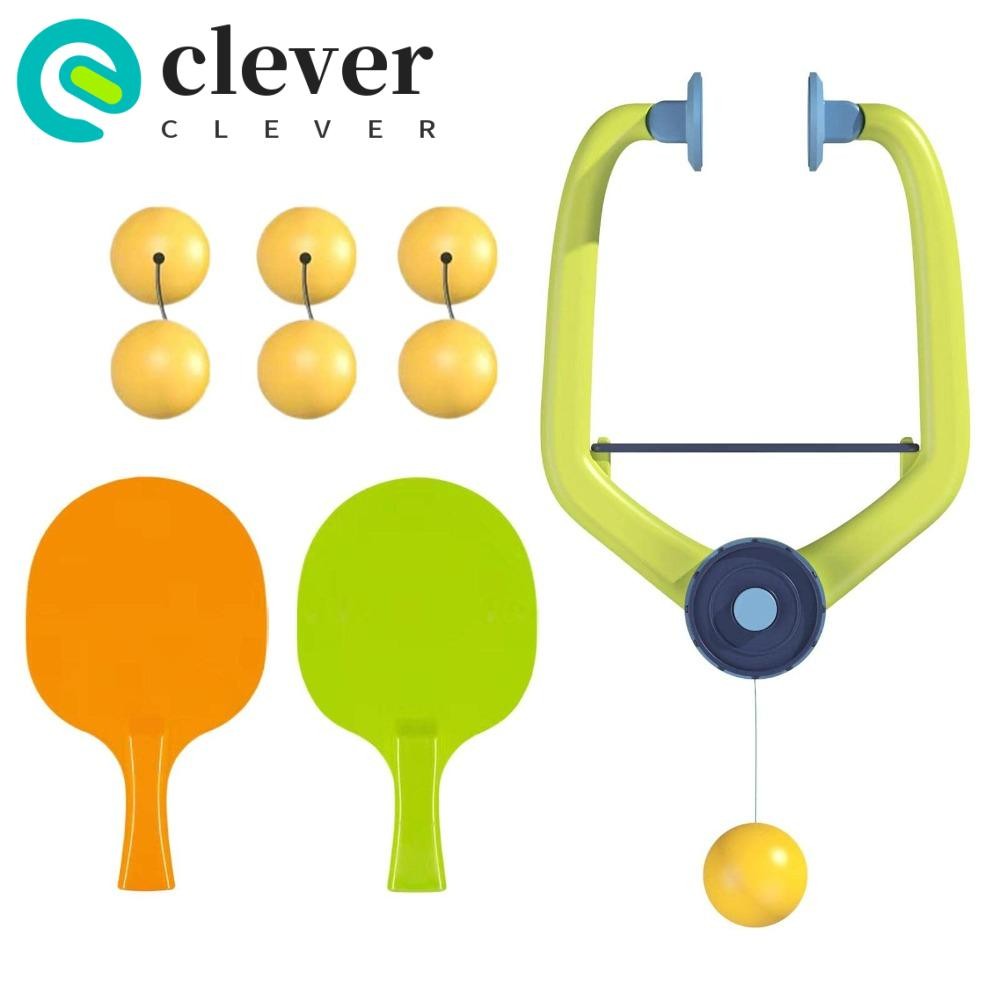 CLEVER Hanging Table Tennis Trainer Set, Portable Adjustable Kids Door ...