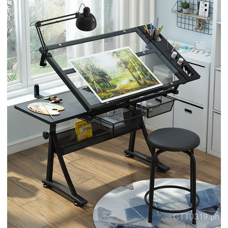 Workbench Desk Drawing Table Designer Adjustable Height Drafting ...