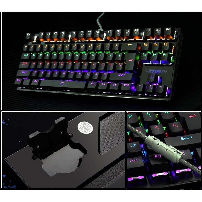 City Radius K28Real Mechanical Green Axis Keyboard USB Wired Luminous ...