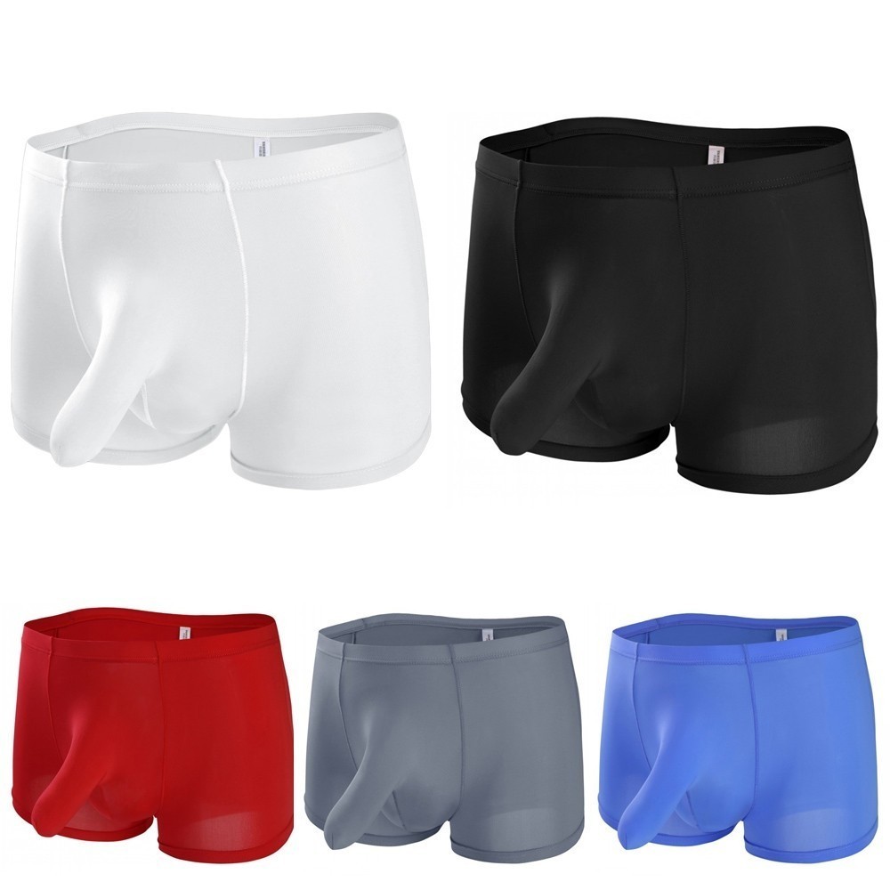 Mendove Men’s Ice Silk Boxer Briefs – Low Rise, Breathable, Quick-Dry, Anti-Bacterial, Multipack In Assorted Colors