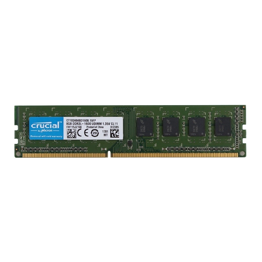 New For Crucial 8GB PC3L 12800U 2Rx8 DDR3 1600MHz Memory RAM DIMM ...