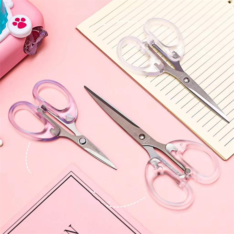 Transparent Scissors Creative Scissors Office Multipurpose Leather Arts ...