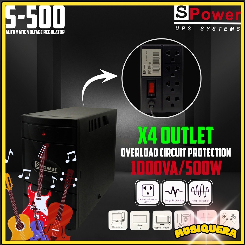 S Power AVR Systems S-500 Automatic Voltage Regulator | Shopee Philippines