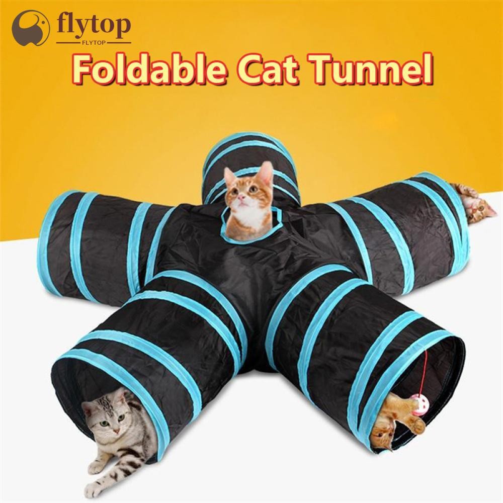 FLYTOP 2/3/4/5-way Collapsible Cat Tunnel Tube Indoor Kitten Tunnel Toy ...