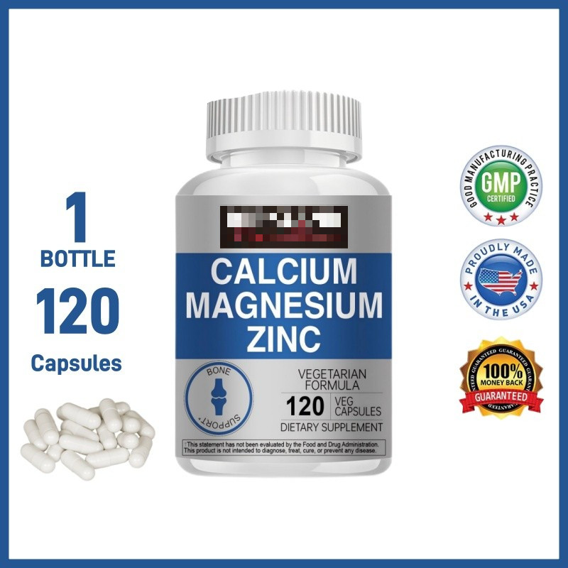 KIRK//LAND Calcium Magnesium Zinc Capsules SupportsBone and Nerve ...