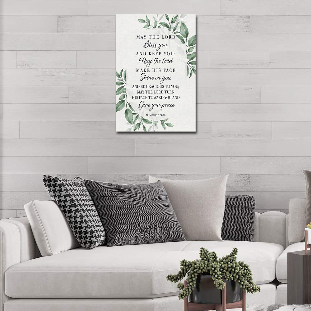Numbers 6:24 May the Lord Bless You and Keep You Bible Verse Canvas ...