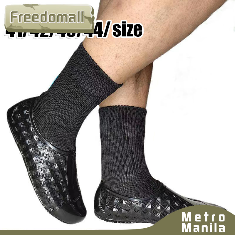 1pair Field Seeding Shoes Field Seeding Shoes Black Waterproof Shoes ...
