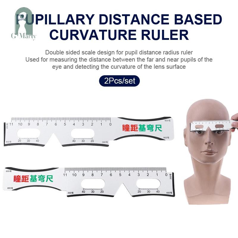 GMARTY 2pcs Measure Optical Vernier PD Ruler Pupil Distance Meter Eye ...
